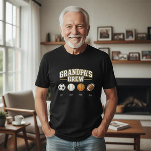 Custom DTG Cotton T-Shirt - Grandpa's Crew | Shopify Product Personalizer