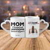 Custom Heart Handle Mug Set for Mom