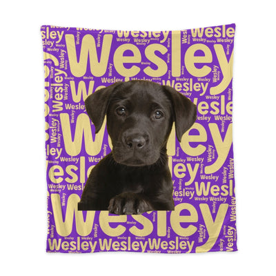 Custom Word Cloud Portrait Sherpa Blanket | Shopify Product Personalizer