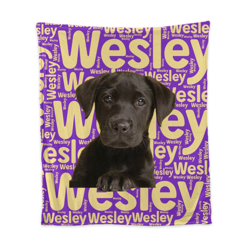 Custom Word Cloud Portrait Sherpa Blanket | Shopify Product Personalizer