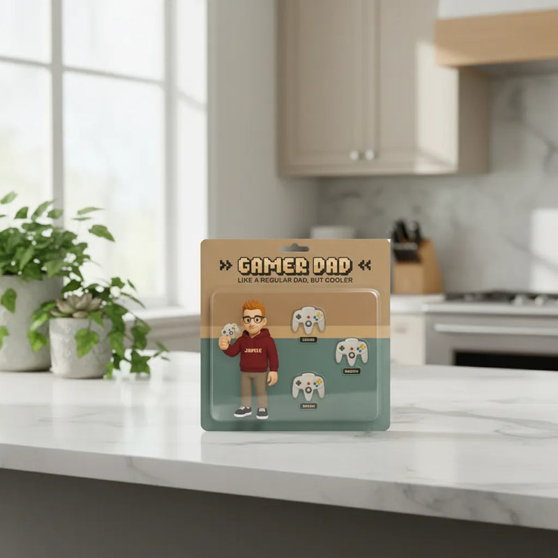 Custom Gamer Dad Acrylic Light Box | Shopify Product Personalizer