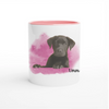 Custom Watercolor 11oz Ceramic Mug - Photo & Texts