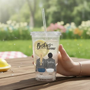 Custom Acrylic Tumbler for Best Friends