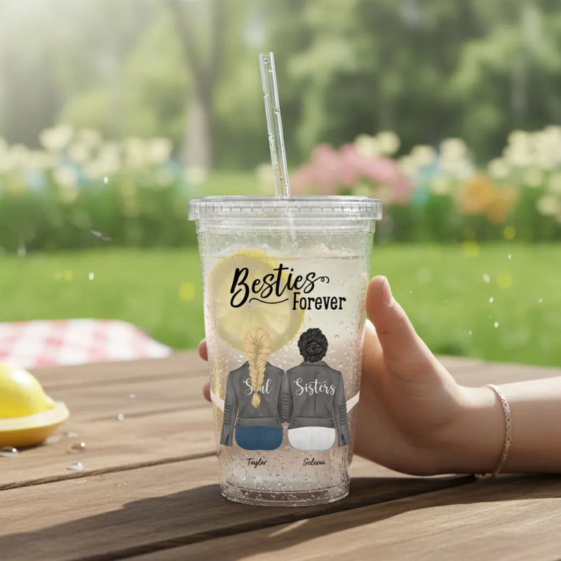 Custom Acrylic Tumbler for Best Friends