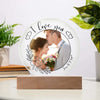 Custom Wedding Couple Circle Acrylic Plaque