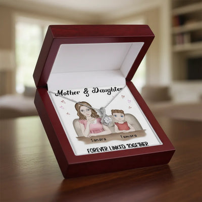 Custom Necklace Mother's Day Forever Linked Together