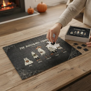 Custom Family Halloween Puzzle | Shopify Product Personalizer