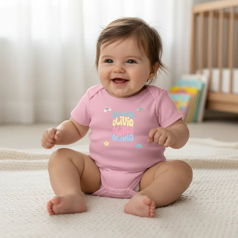 Custom Unisex Onesie - Warped Text