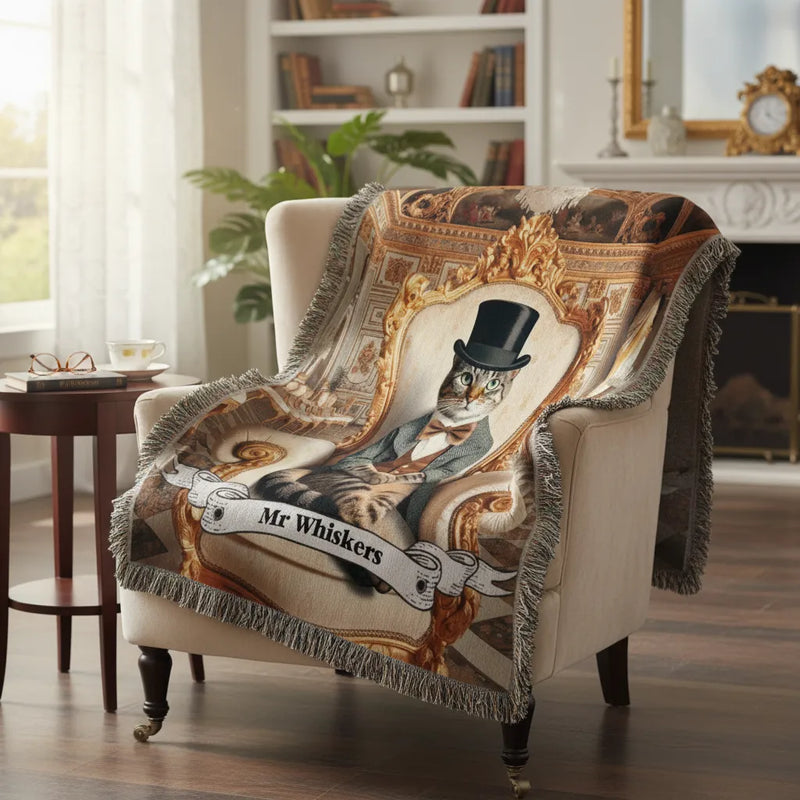 Custom Rococo Blanket with Open AI's Dall-E image generator!