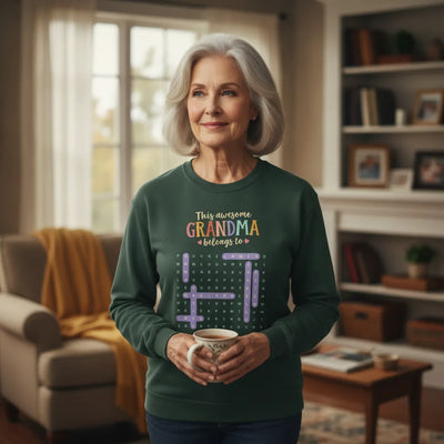 Custom Word Search Crewneck Sweatshirt for Grandparents | Shopify Product Personalizer