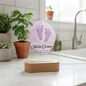 Custom Newborn Acrylic Nighstand | Shopify Product Personalizer