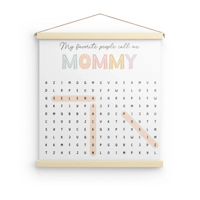 Custom Canvas Wall Hanging - Word Search | Shopify Product Personalizer
