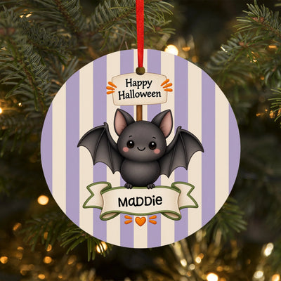 Custom Happy Halloween Aluminum Ornament  | Shopify Product Personalizer