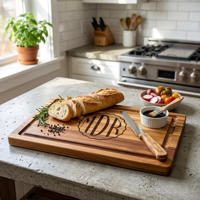 Custom Engraved Rectangular Charcuterie Board Small | Shopify Product Personalizer