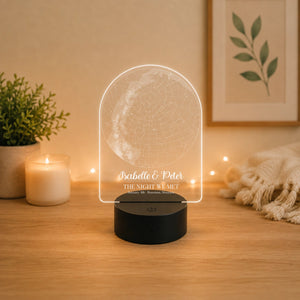Custom Star Map Arc Acrylic LED Sign | Shopify Product Personalizer