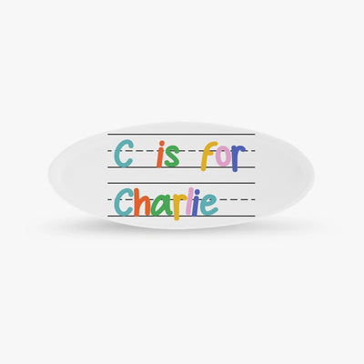 Custom Name Badge Oval - Alternating Colors | Shopify Product Personalizer
