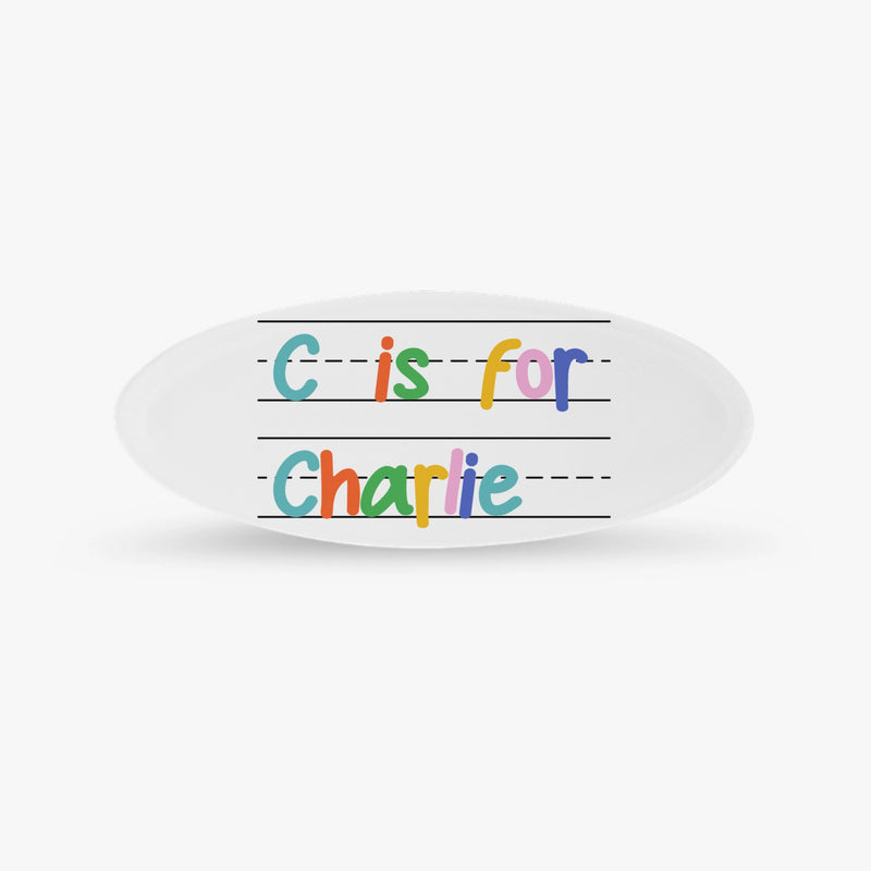 Custom Name Badge Oval - Alternating Colors | Shopify Product Personalizer