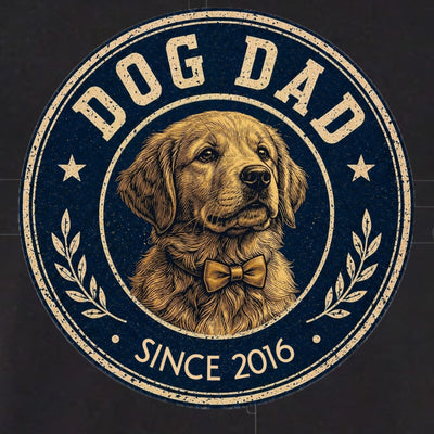 Custom Pet Dad Unisex Short Sleeve T-Shirt | Shopify Product Personalizer