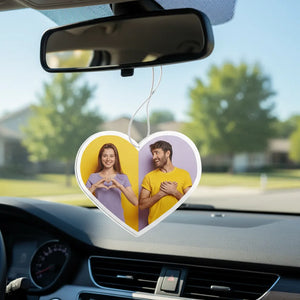 Custom Heart Shape Car Air Freshener Personalised
