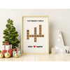 Custom Crossword Family Frame - Better Together