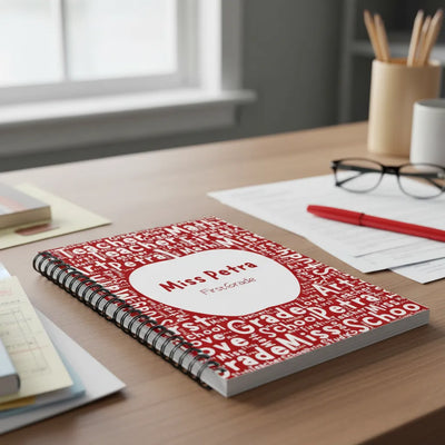 Custom Spiral Notebook - Word Cloud | Shopify Product Personalizer