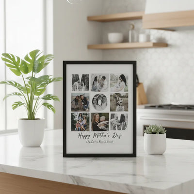 Custom Photo Matte Paper Framed Poster - Mother's Day | Shopify Product Personalizer