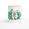 Custom Watercolor 11oz Ceramic Mug - Photo & Texts