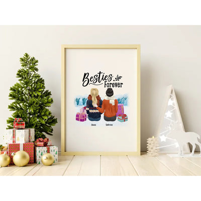 Custom Christmas Canvas - Best Friends