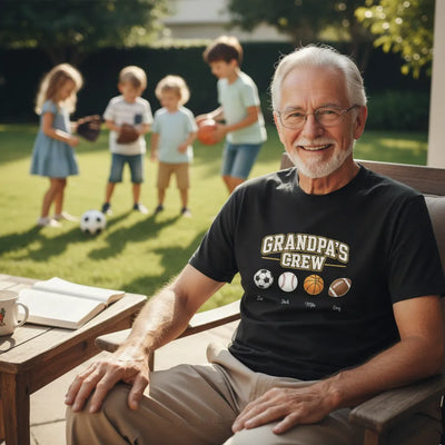 Custom DTG Cotton T-Shirt - Grandpa's Crew | Shopify Product Personalizer