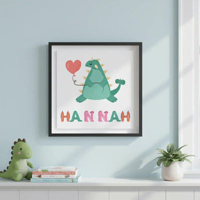 Custom Dinosaur Name Frame | Shopify Product Personalizer