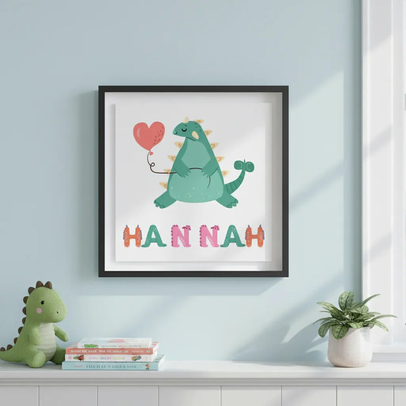 Custom Dinosaur Name Frame | Shopify Product Personalizer