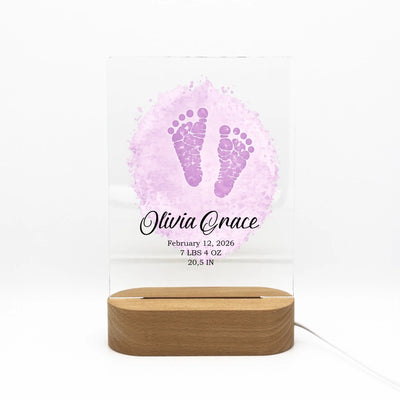 Custom Newborn Acrylic Nighstand | Shopify Product Personalizer