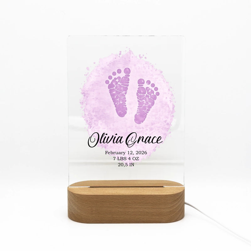 Custom Newborn Acrylic Nighstand | Shopify Product Personalizer