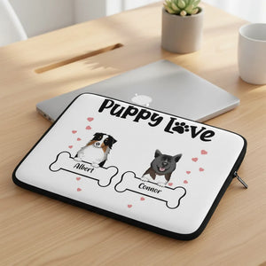 Custom Puppy Love Laptop Sleeve