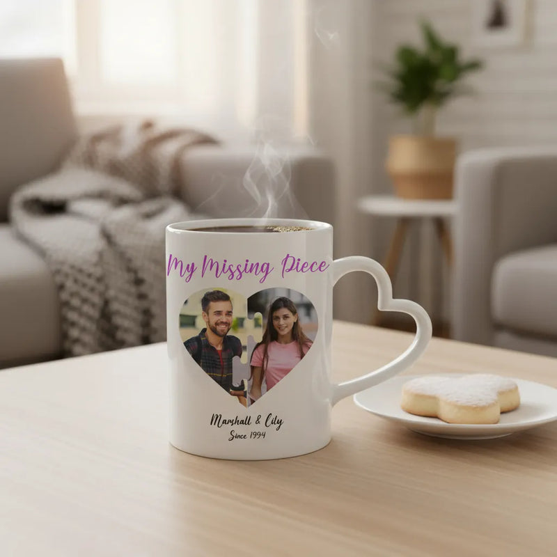 Custom Heart Mug - Missing Piece