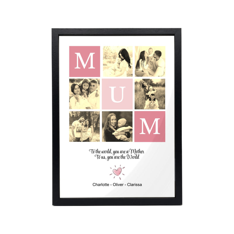 Custom Photo Framed Poster for Mum | Shopify Product Personalizer