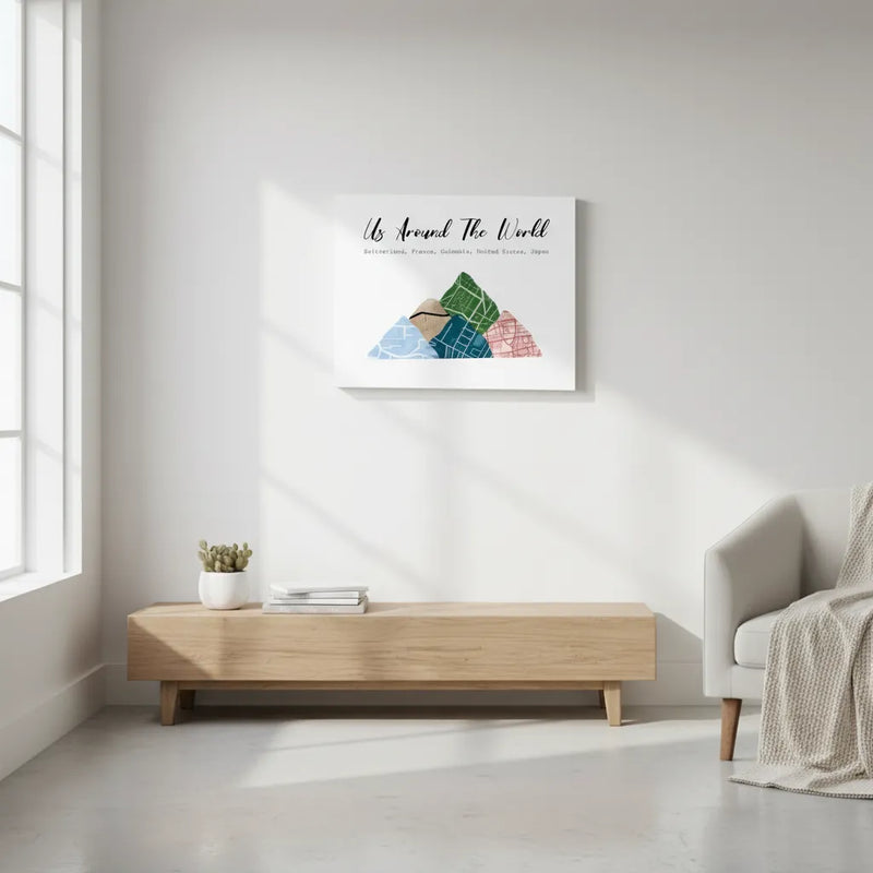 Custom Street Map Framed Canvas | Shopify Product Personalizer