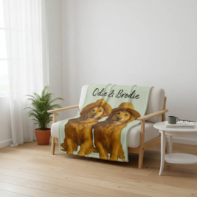 Custom Pet Fleece Blanket with AI Oil Painting Filters | Shopify Product Personalizer