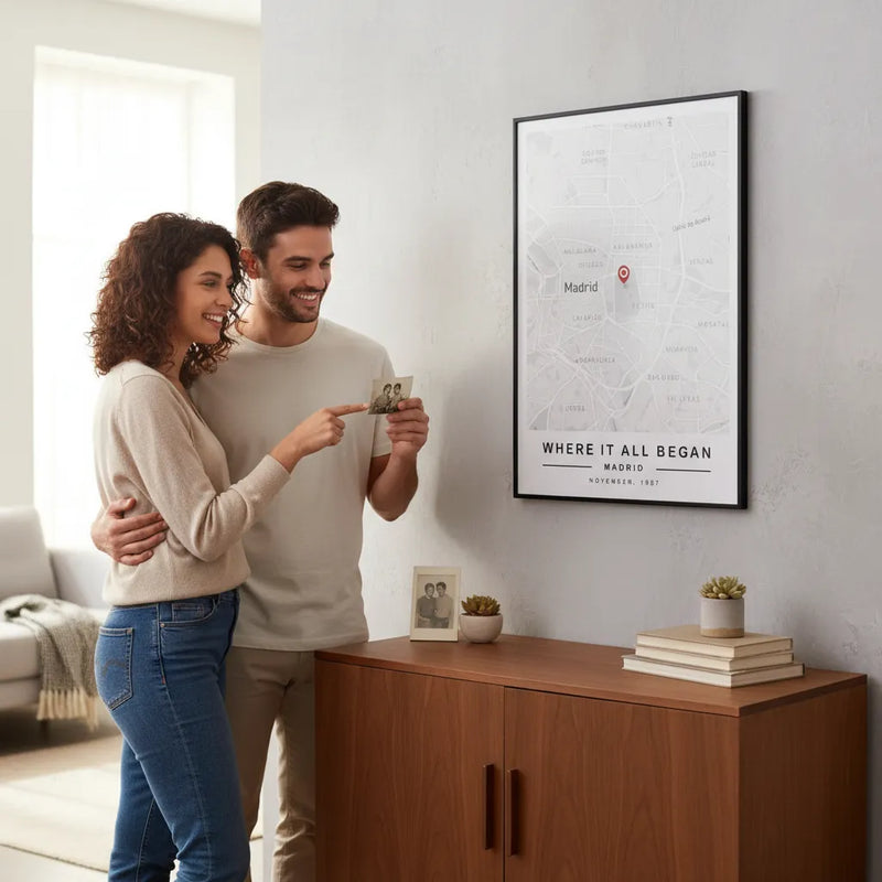 Custom Map Print - Where it all began