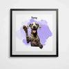 Custom Pet Image Square Frame - Remove Background Automatically with Customily!