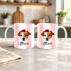 Custom Pet Face Cut 11 Oz Mug | Shopify Product Personalizer