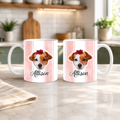 Custom Pet Face Cut 11 Oz Mug | Shopify Product Personalizer