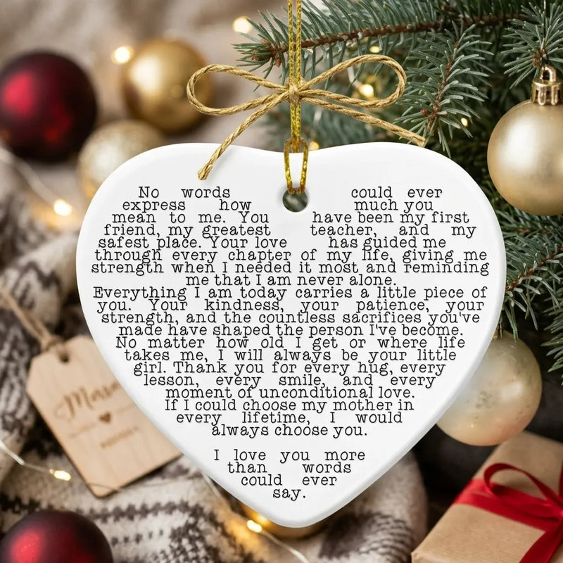 Custom Heart Ceramic Ornament Text To Shape | Shopify Product Personalizer
