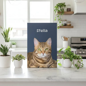 Custom Pet Wrapped Canvas with AI Watercolor Filters | Shopify Product Personalizer