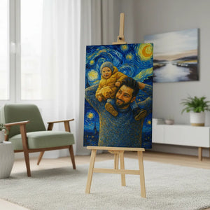 Custom Van Gogh Wrapped Canvas - Meta Filtered Image | Shopify Product Personalizer