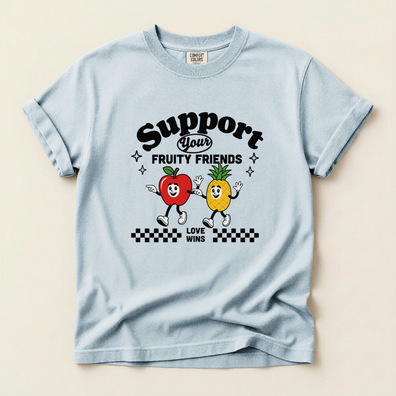 Custom Support Your Fruity Friends T-Shirt | Shopify Product Personalizer