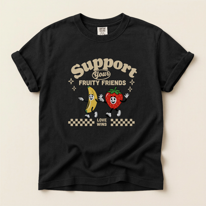 Custom Support Your Fruity Friends T-Shirt | Shopify Product Personalizer