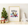 Custom Christmas Canvas - Best Friends