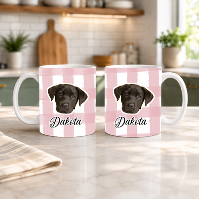 Custom Pet Face Cut 11 Oz Mug | Shopify Product Personalizer