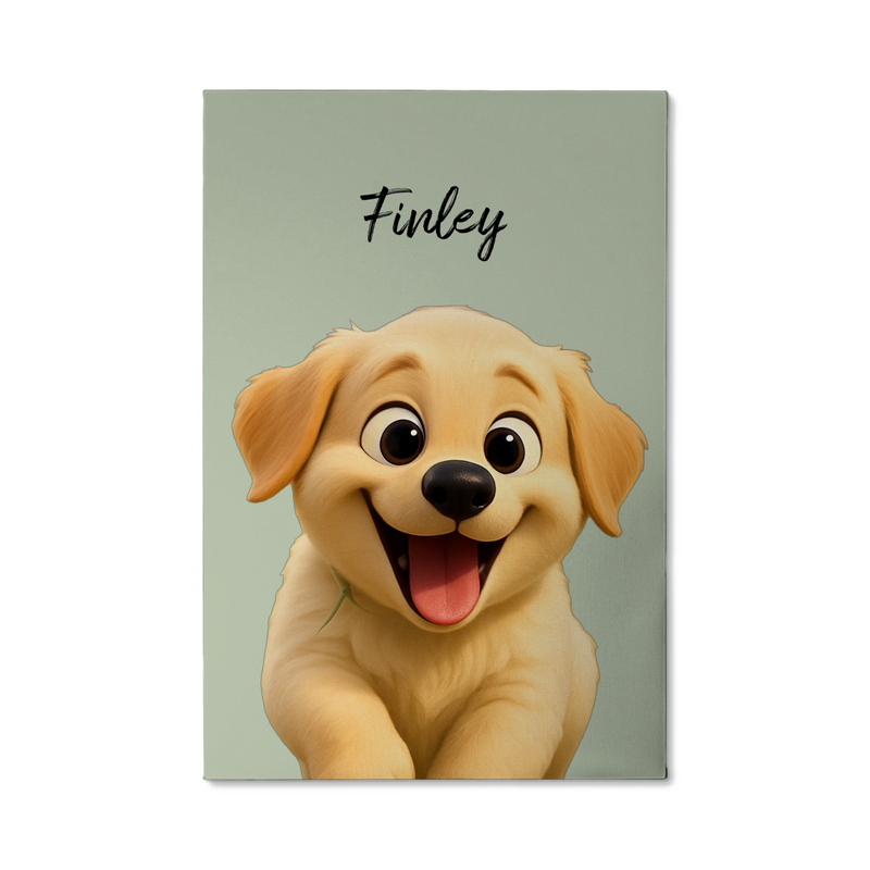 Custom Pet Wrapped Canvas with AI Cartoon Filters | Shopify Product Personalizer